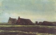 Vincent Van Gogh Farmhouses (nn04) oil on canvas